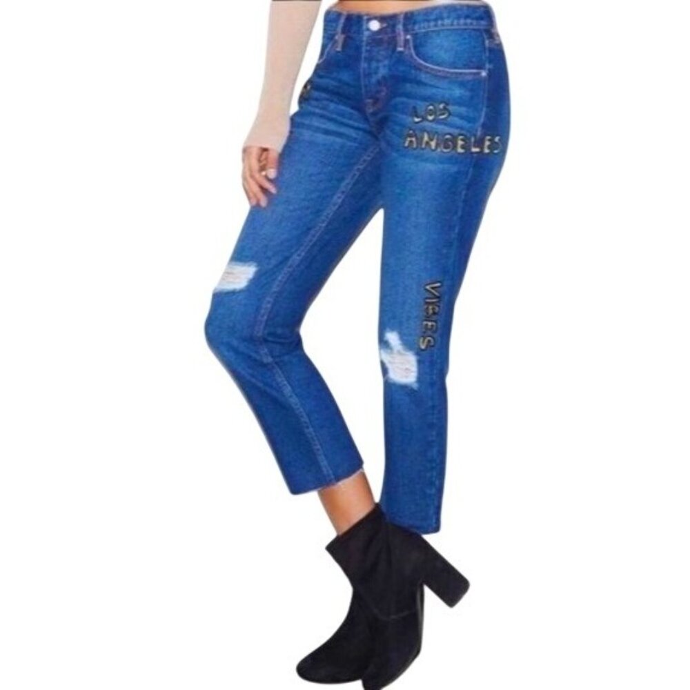 Kendall & Kylie Cropped Skinny Jeans Size 24 - Picture 10 of 10